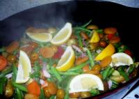 paule d\'Agneau, Abricots Secs et ses Lgumes