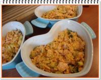 Crumble de Saumon aux Poireaux et Courgettes