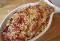 Gratin de Crozets au Jambon Cru