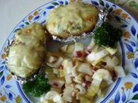 Pommes de Terre au Fromage Blanc et Jambon au Four