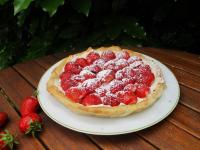 Tarte aux fraises, mascarpone et pistaches