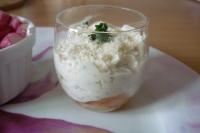 Verrines Fromage Frais, Saumon et Cacahutes
